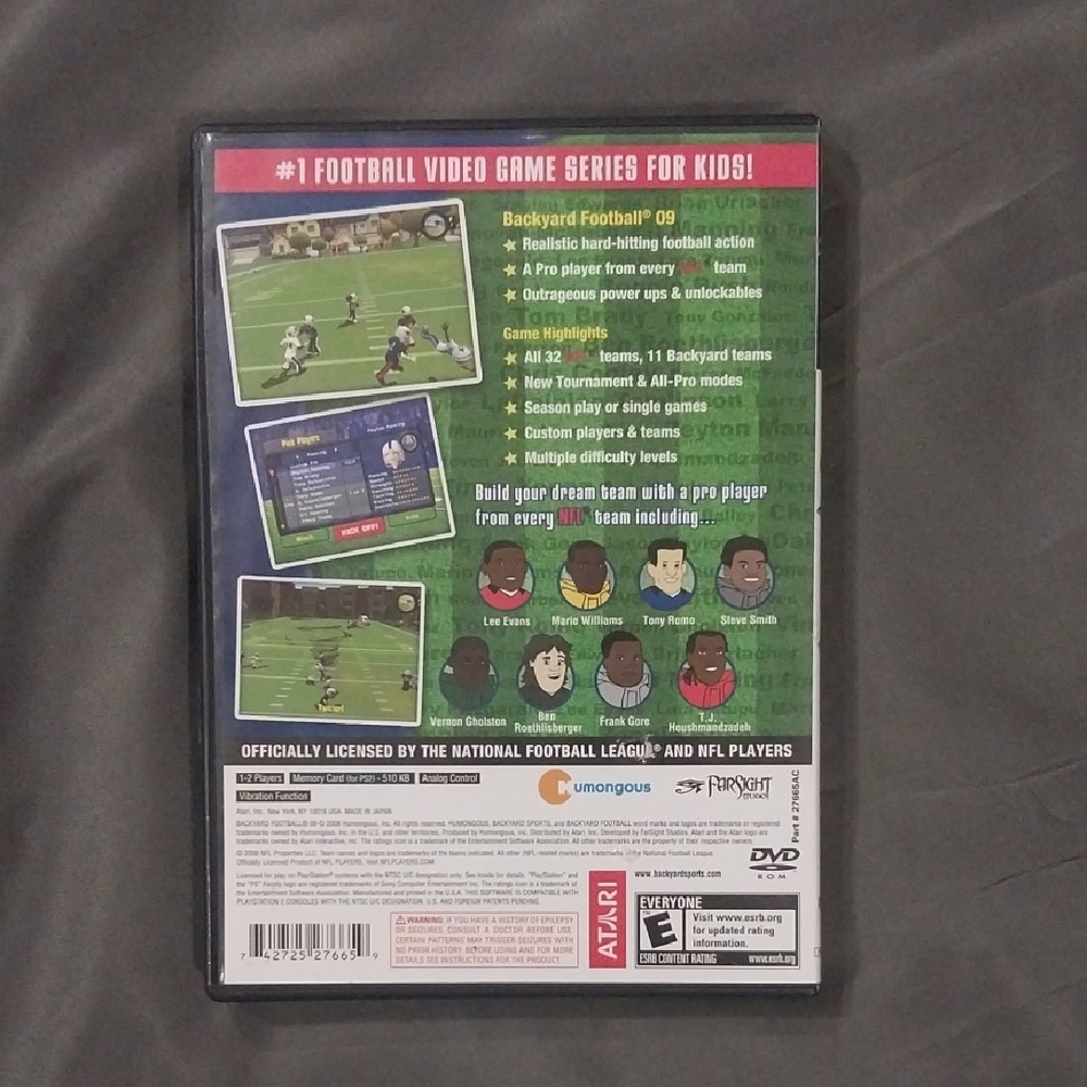 Backyard Football '09 for PlayStation 2 - with TOM BRADY NFL - Picture 2 of 4